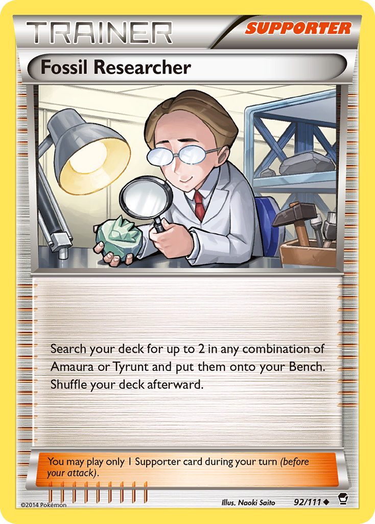 Furious Fists Fossil Researcher #92/111